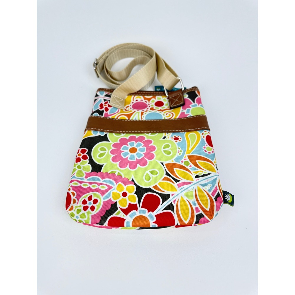 Lily Bloom Floral Print Crossbody Bag Multi Color Small Shoulder Bag/ Purse - Picture 4 of 12